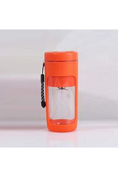 SIKS Blender portabil cu încărcare USB, 6 lame, capacitate 450 ml, portocaliu