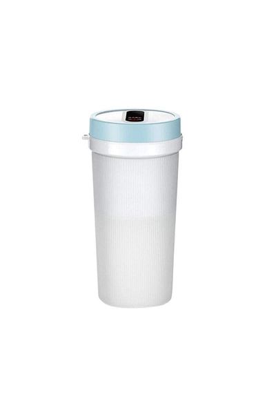 SIKS Mini Portable Blender, Compact SIKS, Electric, USB Charging, 4 Blades, 300 ml Capacity, Blue / White