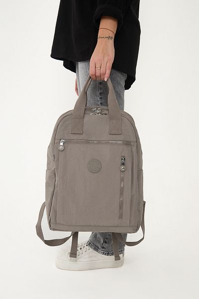 OLDSO Sanmorris Unisex Water Resistant Crinkle Fabric Multi-Eye Laptop School and Backpack 3063