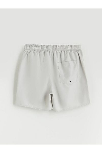 LC Waikiki Lcw Swimwear Gray Short Length Printed Men's Swim Shorts