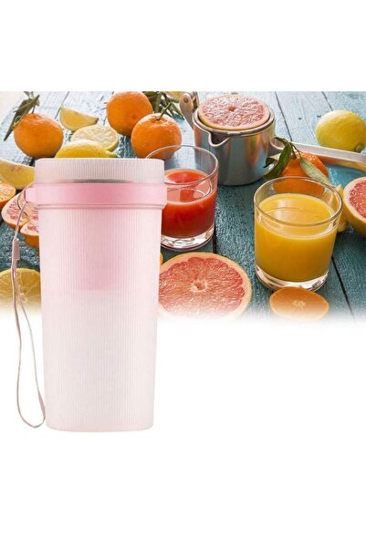 SIKS Mini Portable Blender JU4000 SIKS, Capacity 300 ml, USB Charging, 50W, Pink