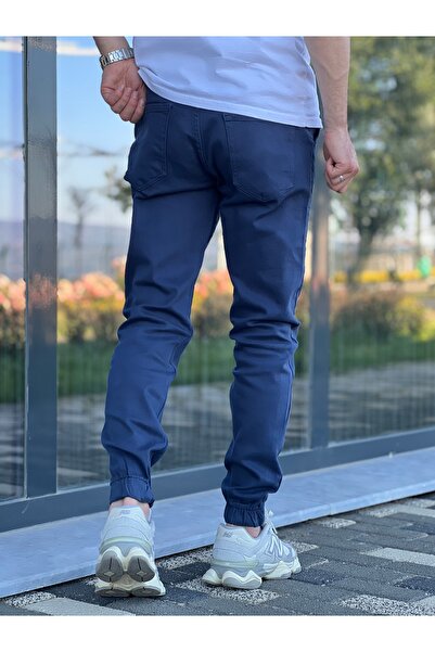 ElitWear Чоловічі комфортні джинси з ластиком на штанинах