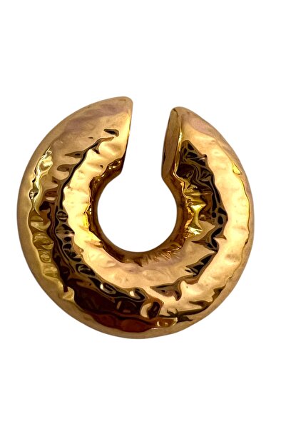 Bo Takı ve Aksesuar Gold renk kalın kıkırdak küpe