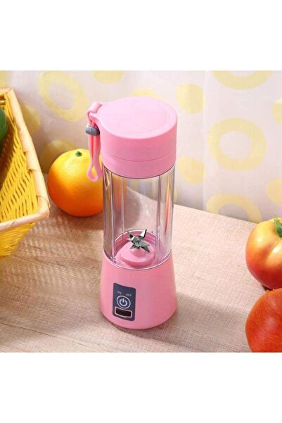 SIKS ® blender electric cu USB și 6 lame, portabil, roz