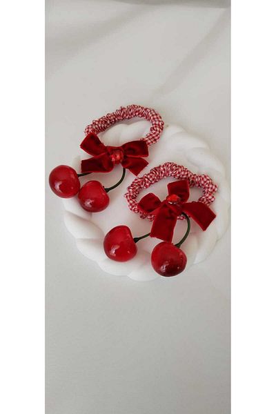 EMKSHOP Pair of 2 Cherry Model Bow Tie Buckles