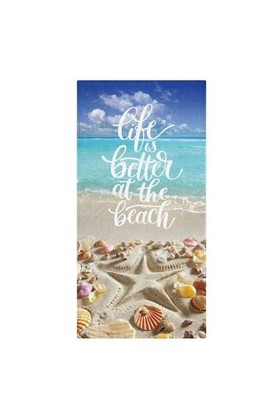 BREZIUM Beach Towel, Ideal for the Sea and Pool, Turquoise, 150x75 cm, BREZIUM