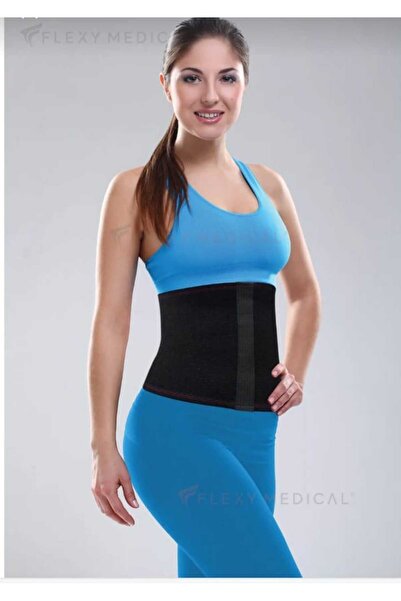 Flexiva Bel Neopren Göbek İncelten Terleten Yağ Yakımına Yardımcı Sauna Etkili Termal Bel Kemeri