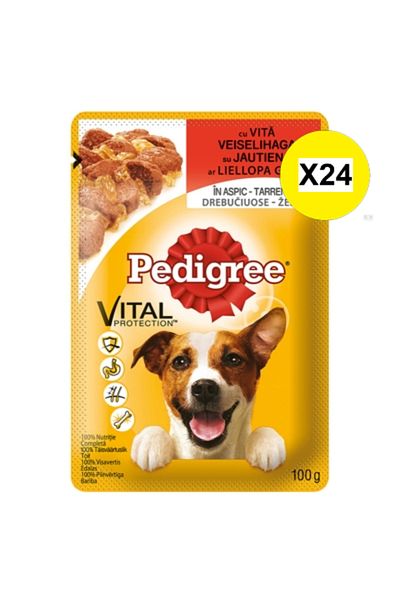 Pedigree X24 - PEDIGREE 100G BAG OF BEEF