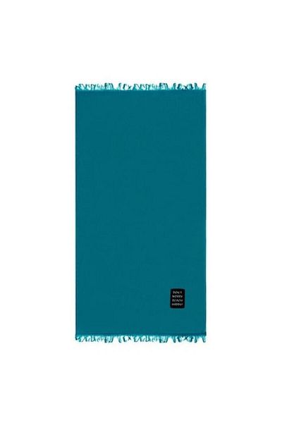 BREZIUM Beach towel in cotton, ideal for the sea and pool, Petrol, 90x170 cm, BREZIUM