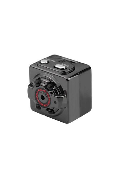 SIKS ® Mini Camera, High Resolution Full Hd 1080p Dv Dc, Motion Detection, Night Vision, Black