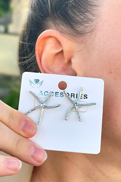 TAKIPORT Silver Color Sea Star Women's Earrings