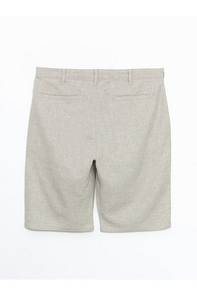 LC Waikiki Regular Fit Linen Blend Fabric Stylish and Comfortable Men's Shorts