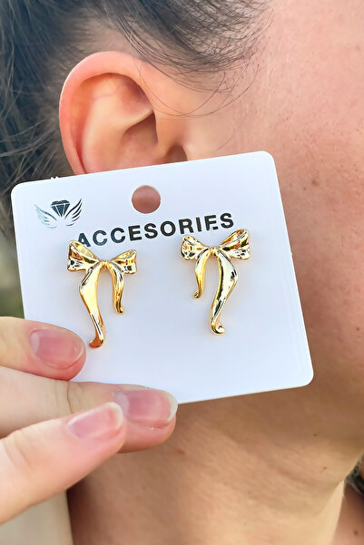 TAKIPORT أقراط نسائية بتصميم أنيق على شكل فيونكة