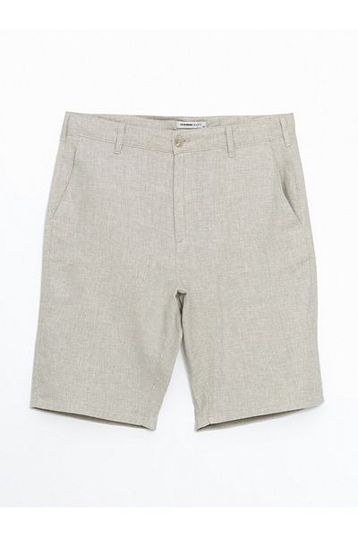 LC Waikiki Regular Fit Linen Blend Fabric Stylish and Comfortable Men's Shorts