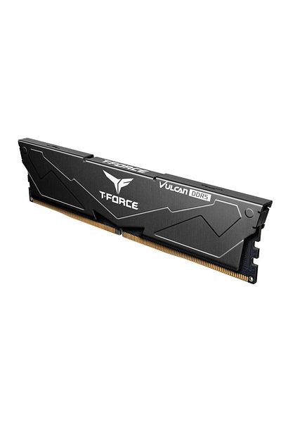TEAM T-Force Vulcan Black 16Gb 1X16Gb 6000Mhz Ddr5 Cl38 Gaming Ram (Flbd516G6000Hc38J01)