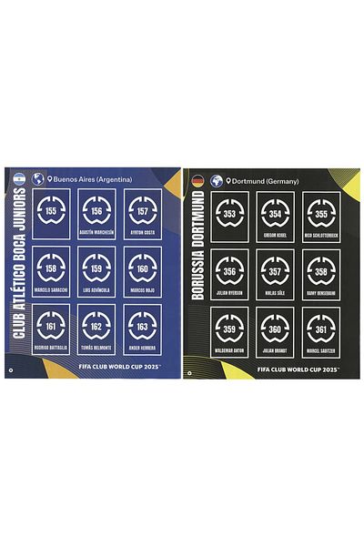 TOYFEST Panini America Club World Cup 2025 Album Major Football Clubs World Cup Sticker Journal