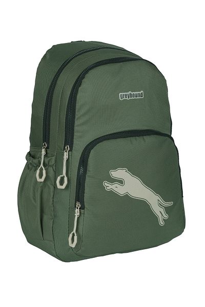 RKY SERENITY Greyhound Water Resistant Lined Fabric Multi-Compartment Large Internal Volume Backpack