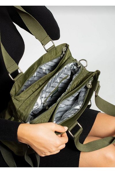 MEGA ÇANTA Women's Multi-Compartment Shoulder and Crossbody Bag a Quality (4A Size Book Suitable for School)