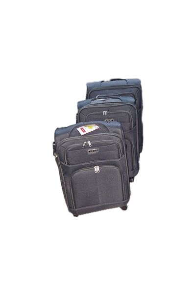 OEM Set de valize textile, 4 roți, mărimi S/M/L, culoare Gri