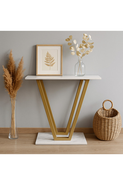 CD Viva Dresuar Sehpa, metal ayak kapı yanı sehpa, dresuar