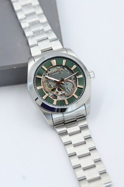 Quantum Automatic Movement Steel Cord Men Wrist Watch Asw123-I1974Q
