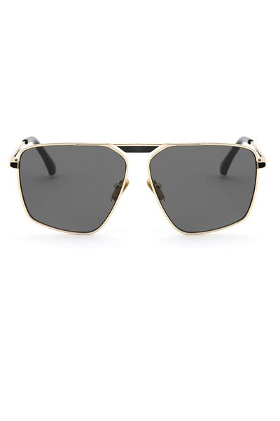 Pierre Lotus Geometry Metal Frame Unisex Sunglasses Plg1111