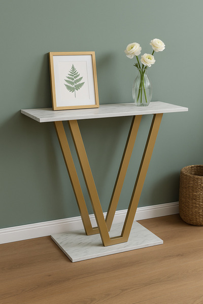 CD Viva Dresuar Sehpa, metal ayak kapı yanı sehpa, dresuar