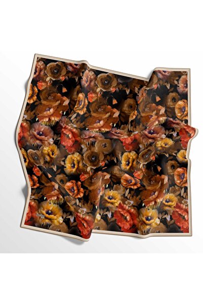 İpekal Eșarfă din bumbac moale - 05399 - 0612 90 x 90 Negru - 10