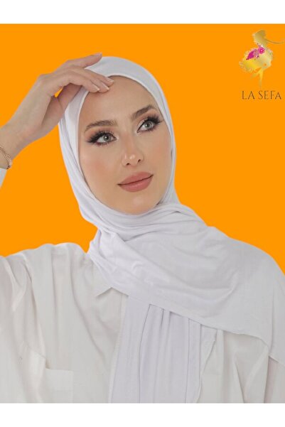 LA SEFA Jersey Shawl Ecru