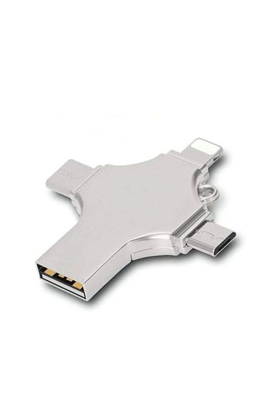 Vothoon Otg 4in1 للهاتف المحمول متعدد الوظائف ذاكرة فلاش USB 64 جيجابايت Type-c وقارئ بطاقات Micro SD