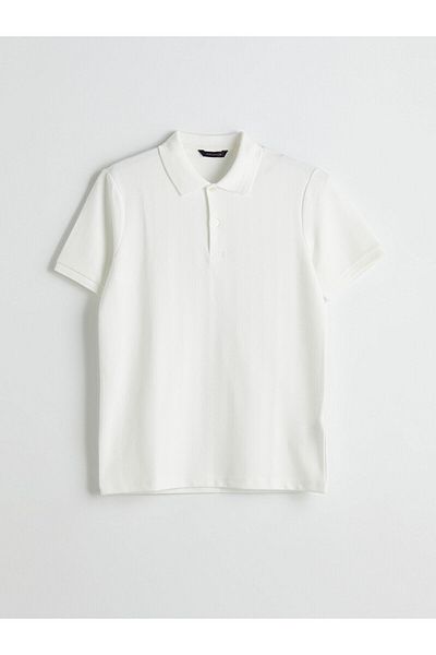LC Waikiki Ανδρικό μπλουζάκι με υφή Polo Neck