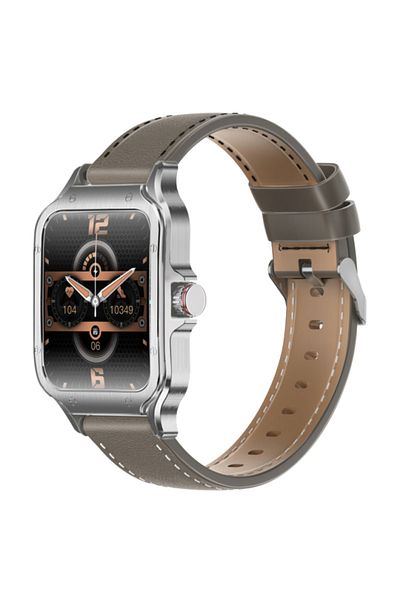 Promate XWATCH-RM Smartwatch – 1.78" AMOLED, Bluetooth Calls, Fitness & Health Tracker – Silver