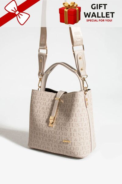 Just Polo Women's 3 Compartment Crossbody Bag Shoulder Bag and Wallet Combina...