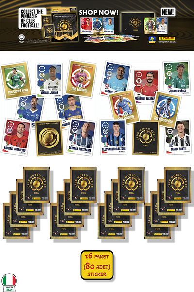 TOYFEST 16 Packs (80 Sticker) Panini America Club World Cup 2025 Album Major Football Clubs World Cup