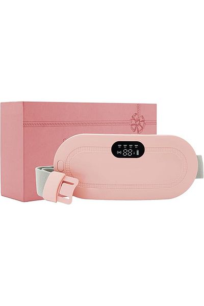 Alkhunaizi Wireless Belly Heating Pad – 3 Heat Levels, 4 Modes – Menstrual & Back Pain Relief