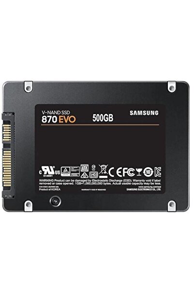 Samsung 870 Evo Mz-77e500bw SSD 500 جيجابايت 560-530 ميجابايت/ثانية قرص Sata-3