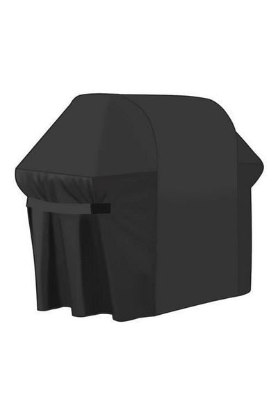 ISO TRADE Husa protectie gratar gradina, dreptunghiular, impermeabila, neagra, 130x75x131 cm