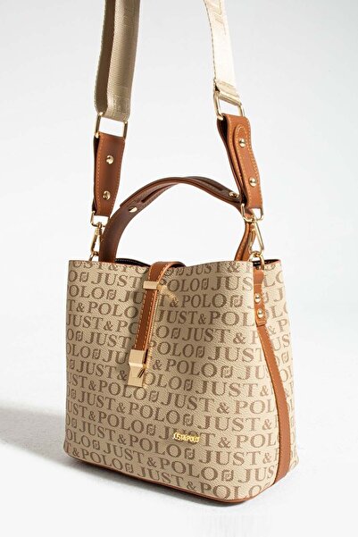 Just Polo Women's 3 Compartment Crossbody Bag Shoulder Bag and Wallet Combination