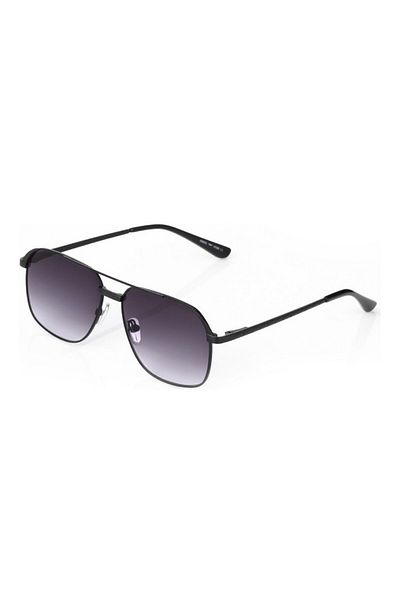 Markasepeti Original Thin Frame Black Oval Design Sunglasses (Black)