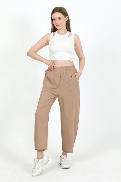TANISA Rinora Linen Trousers with Pockets Tns-4111