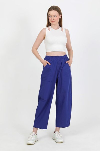 TANISA Rinora Linen Trousers with Pockets Tns-4111