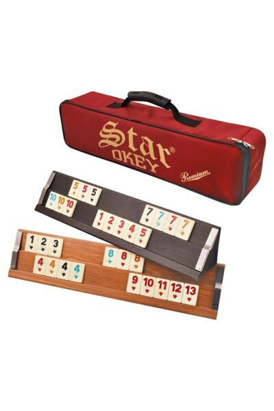 Star Oyun Premıum Ahşap Okey Takımı (koyu Renk)