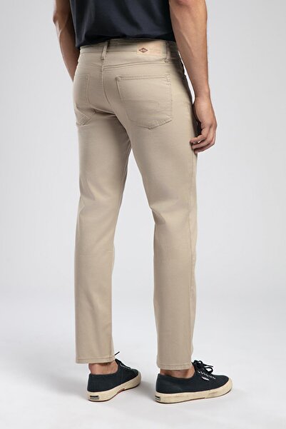Lee Cooper Jagger Normal Bel Dar Kesim Düz Paça Bej Erkek Pantolon