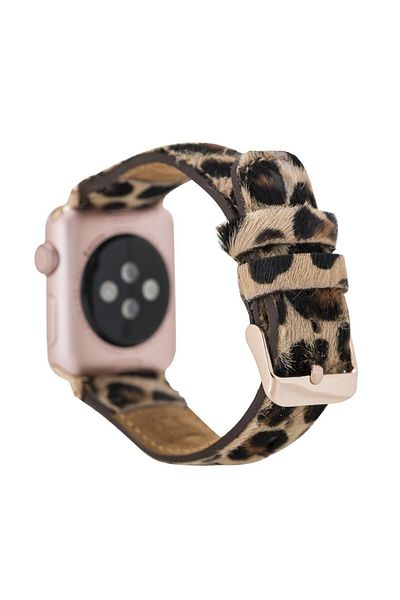 Bouletta Apple Watch Compatible Leather Band 42-44-45mm Leo1N