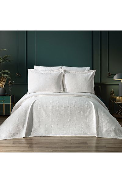 Schafer Home Jenny Bedspread Set 3 Pieces-White