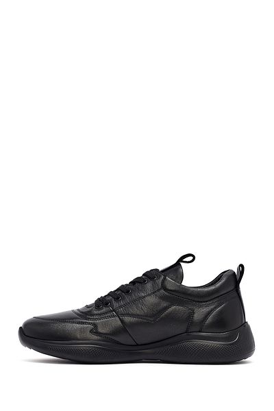 Derimod Men's Black Lace-Up Leather Sneaker 25Sfd642318