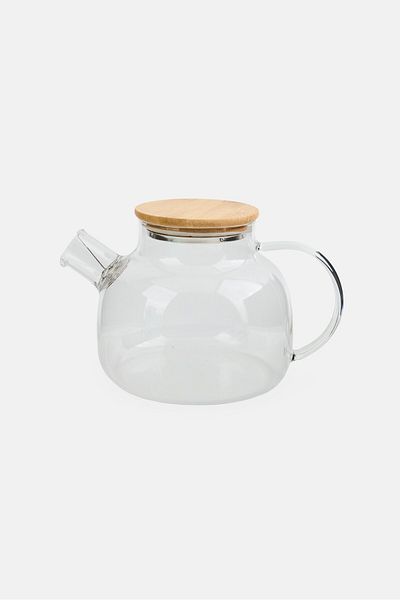 NANETTE LEPORE Borosilicate Glass Tea Pot, Transparent