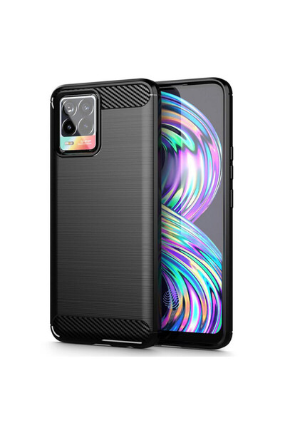 Techsuit Carcasă pentru Realme 8 4G / 8 Pro 4G - Techsuit Carbon Silicone - N...