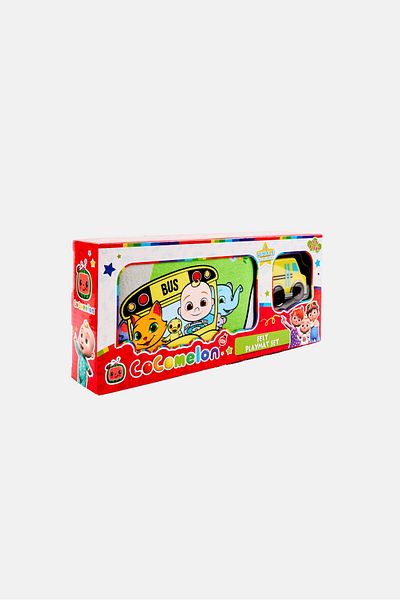 Cocomelon Felt Play Mat Set With 1 Vehicle