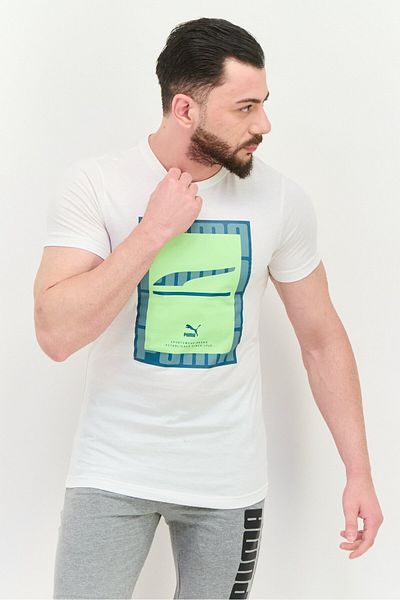 Puma Men Sportswear Fit Short Sleeve Training T-Shirt, White